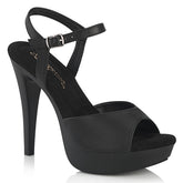 Fabulicious Cocktail 509 Black Vegan Leather Shoes